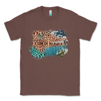 Chestnut Leopard Wood Cowhide Pattern Mixed Western Frame Classic Tee - Bettercallsaul