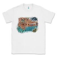 White Leopard Wood Cowhide Pattern Mixed Western Frame Classic Tee - Bettercallsaul