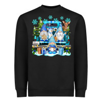 Black snowman gnome truck Heavyweight Sweatshirt - texasbilliewilder