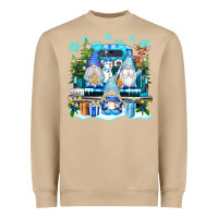 Mushroom snowman gnome truck Heavyweight Sweatshirt - texasbilliewilder