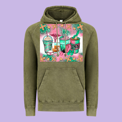Certified Nursing Assistant Coffee Cups Vintage Hoodie Designed By Zillion Design Studio
