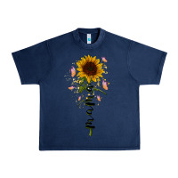 Navy mama sunflower Urban Heavy Tee - RacoonDesign