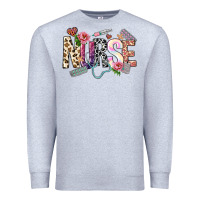 Heather Grey nurse Premium Sweatshirt - NancyCooperArtShop