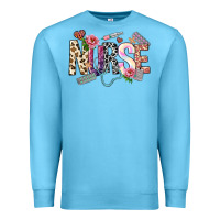 Ocean Blue nurse Premium Sweatshirt - NancyCooperArtShop