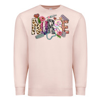 Pale Pink nurse Premium Sweatshirt - NancyCooperArtShop