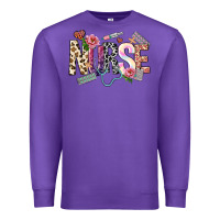 Purple nurse Premium Sweatshirt - NancyCooperArtShop