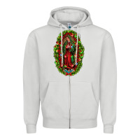 Dove Grey our lady of guadalupe christmas Zipper Hoodie - Jasminsmagicworld