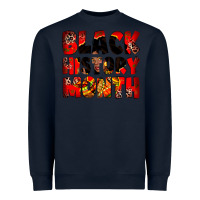 Navy Black history month juneteenth Heavyweight Sweatshirt - Zillion Design Studio