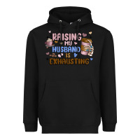 Black raising my husband is exhausting Heavyweight Hoodie - MaliasSmallBusiness