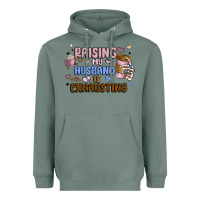 Sage raising my husband is exhausting Heavyweight Hoodie - MaliasSmallBusiness