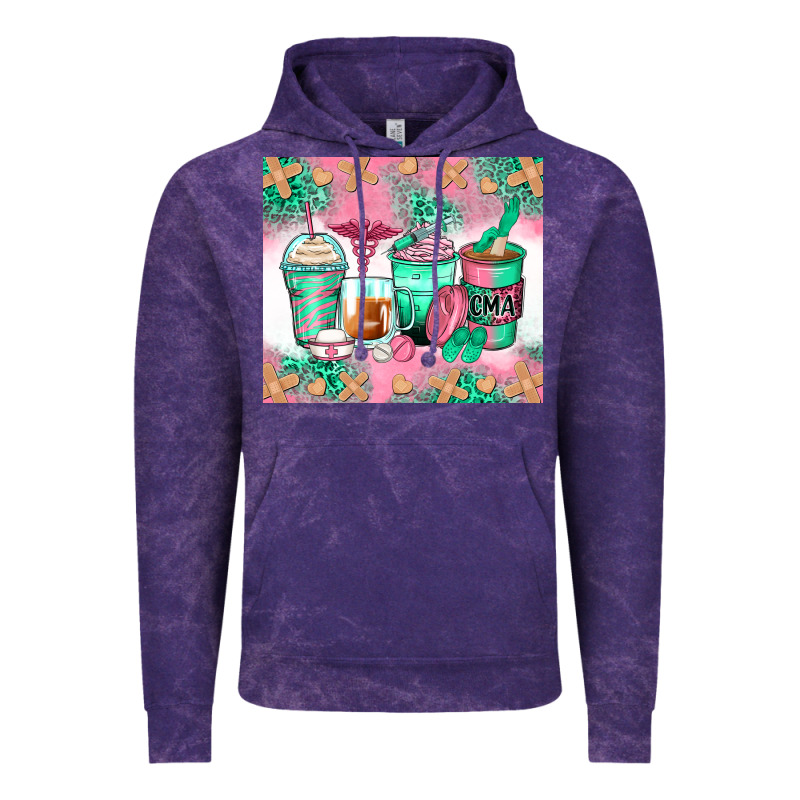 Certified Medical Assistant Coffee Cups Vintage Hoodie by Zillion Design Studio | Teevron