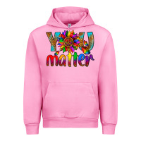 Fuchsia Pink LGBTQ+ you matter with leopard Urban Hoodie - NancyCooperArtShop