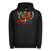 Pigment Black LGBTQ+ you matter with leopard Urban Hoodie - NancyCooperArtShop
