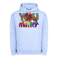 Pigment Grape Ice LGBTQ+ you matter with leopard Urban Hoodie - NancyCooperArtShop
