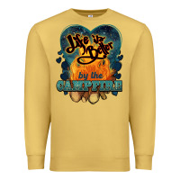 Antique Gold life is better by the campfire Premium Sweatshirt - NancyCooperArtShop