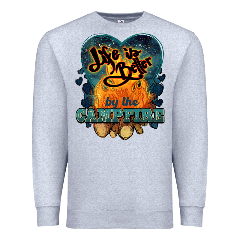Life Is Better By The Campfire Premium Sweatshirt by NancyCooperArtShop | Teevron