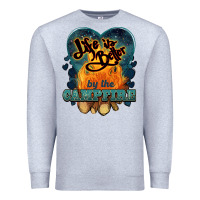 Heather Grey life is better by the campfire Premium Sweatshirt - NancyCooperArtShop