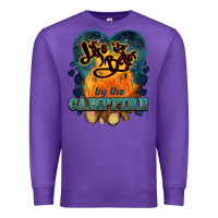 Purple life is better by the campfire Premium Sweatshirt - NancyCooperArtShop