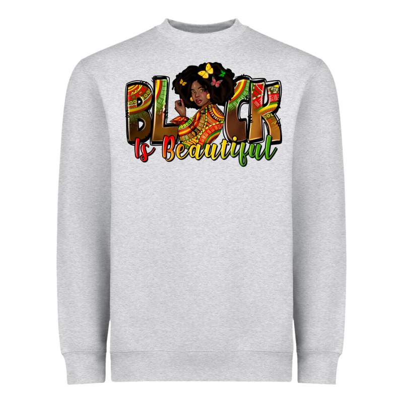 Black Is Beautiful Juneteenth Heavyweight Sweatshirt by Zillion Design Studio | Teevron