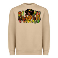 Mushroom Black is beautiful juneteenth Heavyweight Sweatshirt - Zillion Design Studio