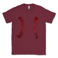 Burgundy ball stitch Classic Tee - AdoDesignShop