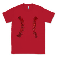 Red ball stitch Classic Tee - AdoDesignShop