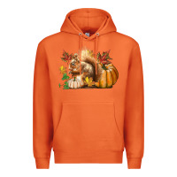 Carrot Fall Squirrel Premium Hoodie - LillyAllenDesigns