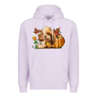 Lilac Fall Squirrel Premium Hoodie - LillyAllenDesigns
