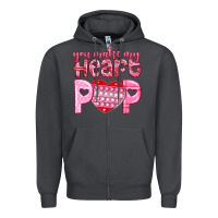 Smoke you make my heart pop Zipper Hoodie - NancyCooperArtShop