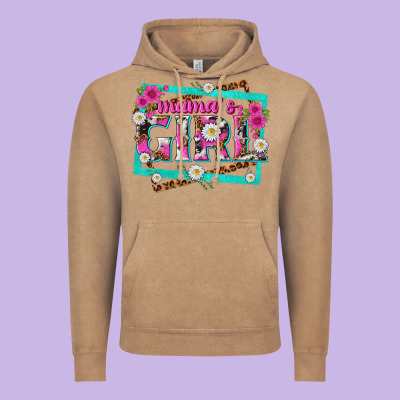 Mamas Girl Vintage Hoodie Designed By Texasbilliewilder
