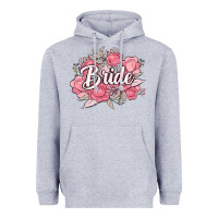 Heather Grey bride Heavyweight Hoodie - MaliasSmallBusiness