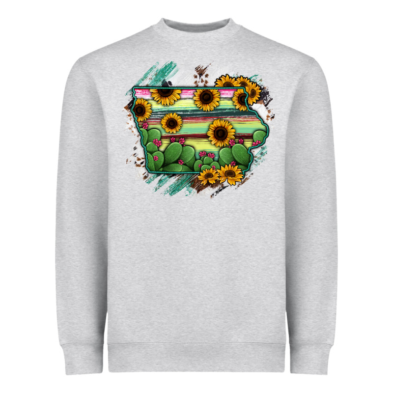 Iowa State Map Heavyweight Sweatshirt by RanaPortraitStore | Teevron
