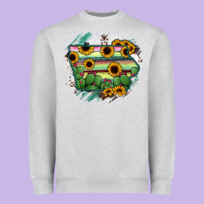Iowa State Map Heavyweight Sweatshirt Designed By Ranaportraitstore