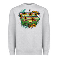 Heather Grey Iowa State Map Heavyweight Sweatshirt - RanaPortraitStore