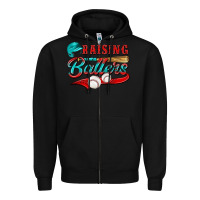 Black raising ballers Zipper Hoodie - NancyCooperArtShop