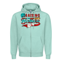 Seafoam raising ballers Zipper Hoodie - NancyCooperArtShop