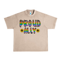 French Oak proud ally Urban Heavy Tee - CowhideDigitalArt
