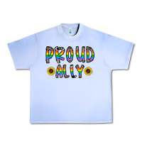 Grape Ice proud ally Urban Heavy Tee - CowhideDigitalArt