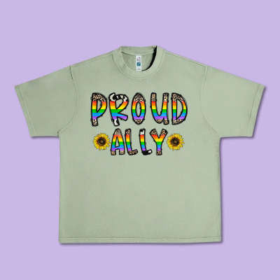 Proud Ally Urban Heavy Tee Designed By Cowhidedigitalart