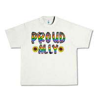 Pistachio proud ally Urban Heavy Tee - CowhideDigitalArt