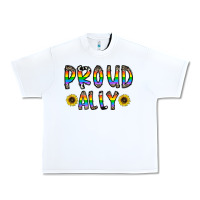 White proud ally Urban Heavy Tee - CowhideDigitalArt
