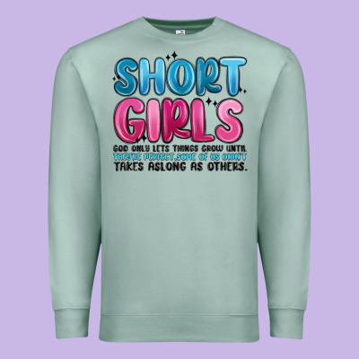 Girls God Only Lets Things Grow Until Theyre Premium Sweatshirt Designed By Maliassmallbusiness