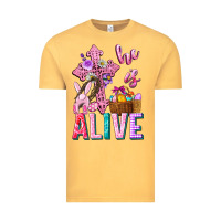 Vintage Mustard he is alive easter Vintage Tee - Neo Western