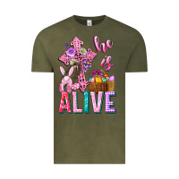Vintage Olive he is alive easter Vintage Tee - Neo Western