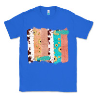 True Royal Western Cowhide Sunflower Jute Glitter Farm Life Brush Stroke Classic Tee - Bettercallsaul