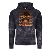 Cloud Black melanin afro messy bun Vintage Hoodie - texasbilliewilder
