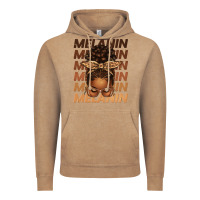 Vintage Coffee melanin afro messy bun Vintage Hoodie - texasbilliewilder