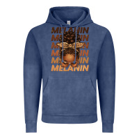 Vintage Denim melanin afro messy bun Vintage Hoodie - texasbilliewilder