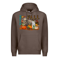 Coffee Hello Fall Merino Wool Sheep Premium Hoodie - LillyAllenDesigns