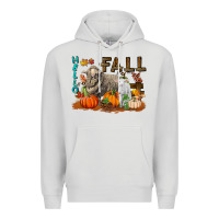 Dove Grey Hello Fall Merino Wool Sheep Premium Hoodie - LillyAllenDesigns